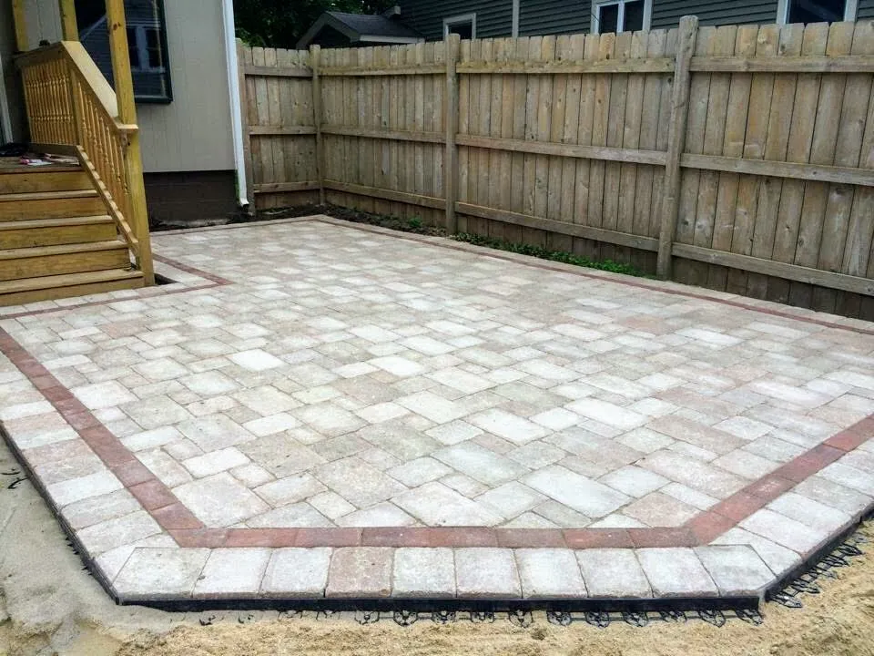 Paver Patios project by Dravis Landscaping